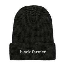 Load image into Gallery viewer, black farmer beanie