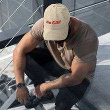 Load image into Gallery viewer, No Cap Distressed Dad Hat

